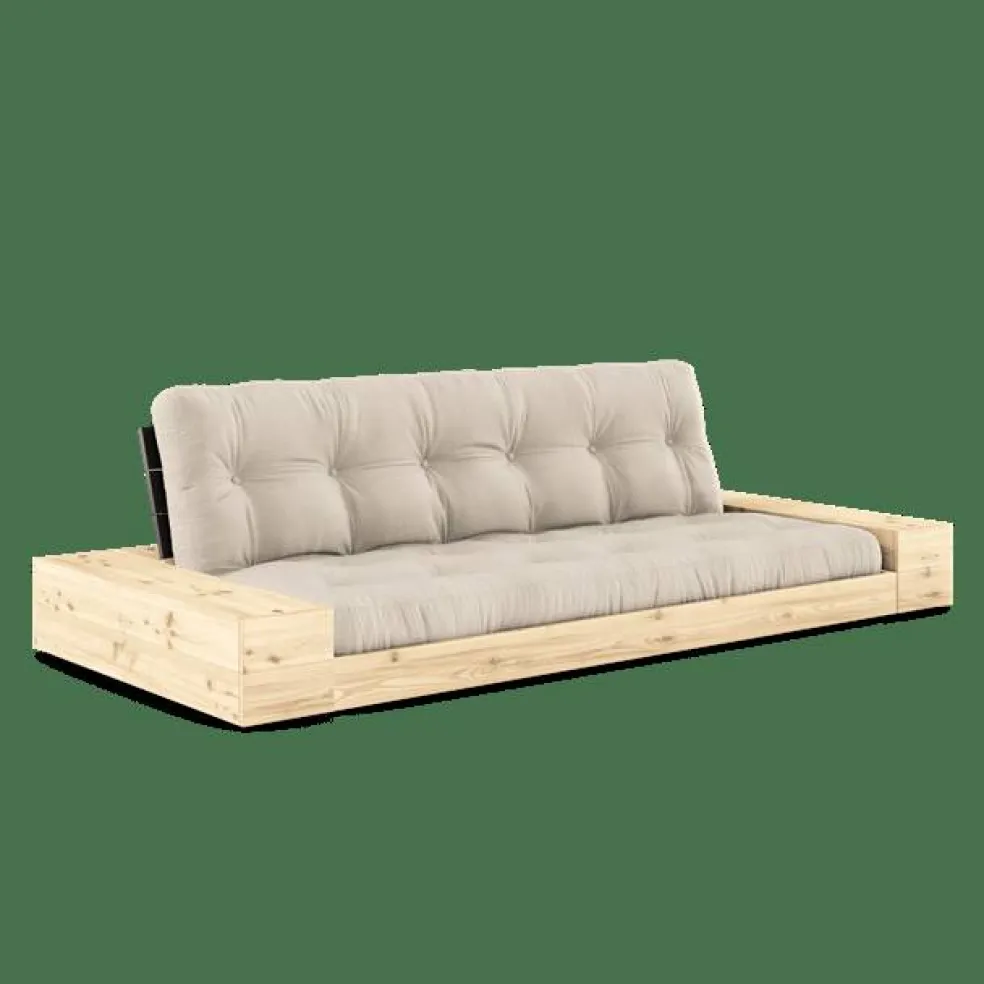 Bas Med Sidobox och 5-Lagers Madrass Svart Natt/Beige
