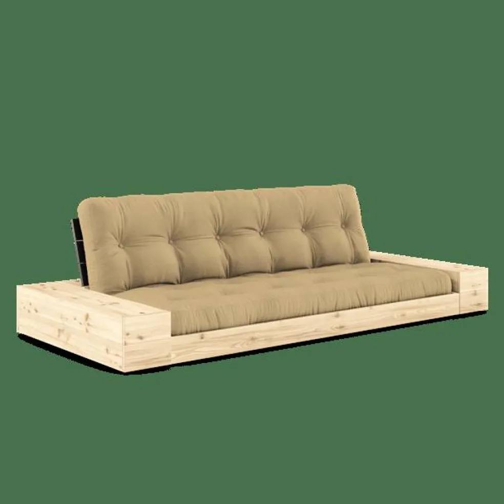 Bas Med Sidobox och 5-Lagers Madrass Svart Natt/Beige