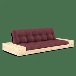 Bas Med Sidobox och 5-Lagers Madrass Svart Natt/Bordeaux