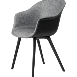 Bat Matstol Klädd Framsida / Plastbas, Plain 0023
