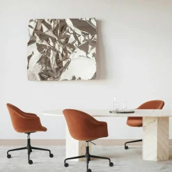 Bat Snurrstol Fullt Klädd, Belsuede 133