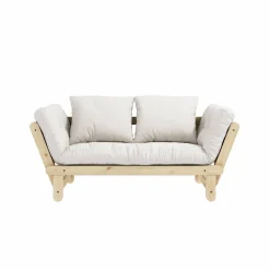 Beat Soffa Med Madrass, Lackerad / Natur
