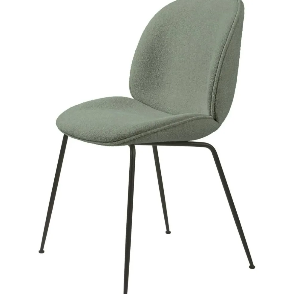 Beetle Stol Helklädd, Ben Svart, PG2, Li.Bouclé 012