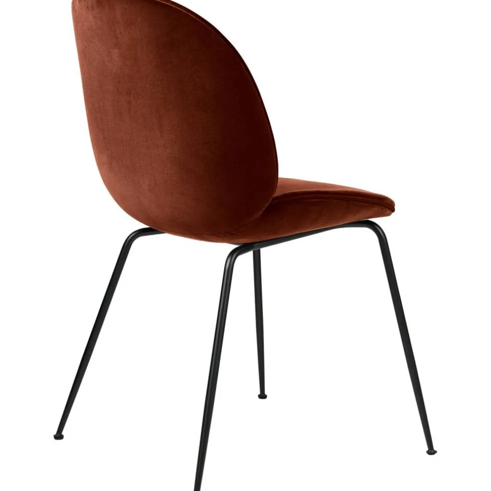 Beetle Stol Klädd Black Base / Dandy, Rusty Red