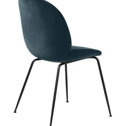 Beetle Stol Klädd Black Base/ Dandy, Steel Blue