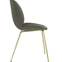 Beetle Stol Klädd Brass Base/ Sierra, Stone
