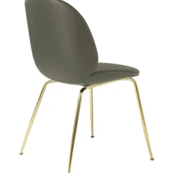 Beetle Stol Klädd Brass Base/ Sierra, Stone