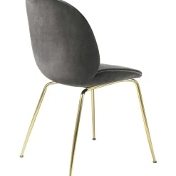 Beetle Stol Klädd Brass Base/ Eros, Concrete