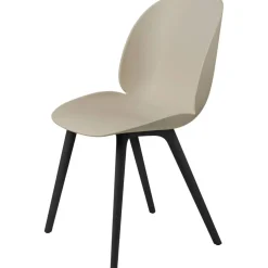 Beetle Stol Oklädd Plast Black Base, New Beige