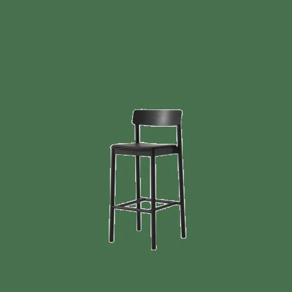 Betty TK17 Barstol Svartlackerad Ask/Noble Leather