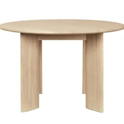 Bevel Bord Ø117 cm, Vitoljad Ek