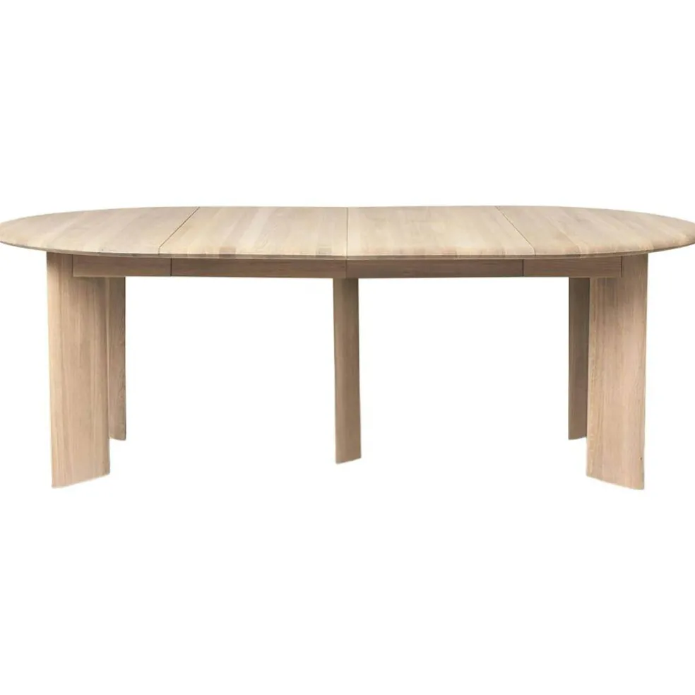 Bevel Bord Förlängningsbar x2, Vitoljad Ek
