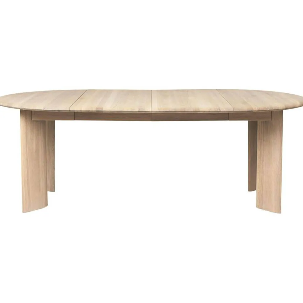 Bevel Bord Förlängningsbar x2, Vitoljad Ek