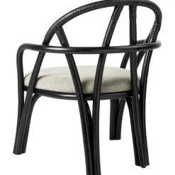 Bistra Loungefåtölj, Ebony / Fustagno 001