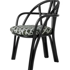 Bistra Matsalsstol, Ebony / Reales Pattern 003
