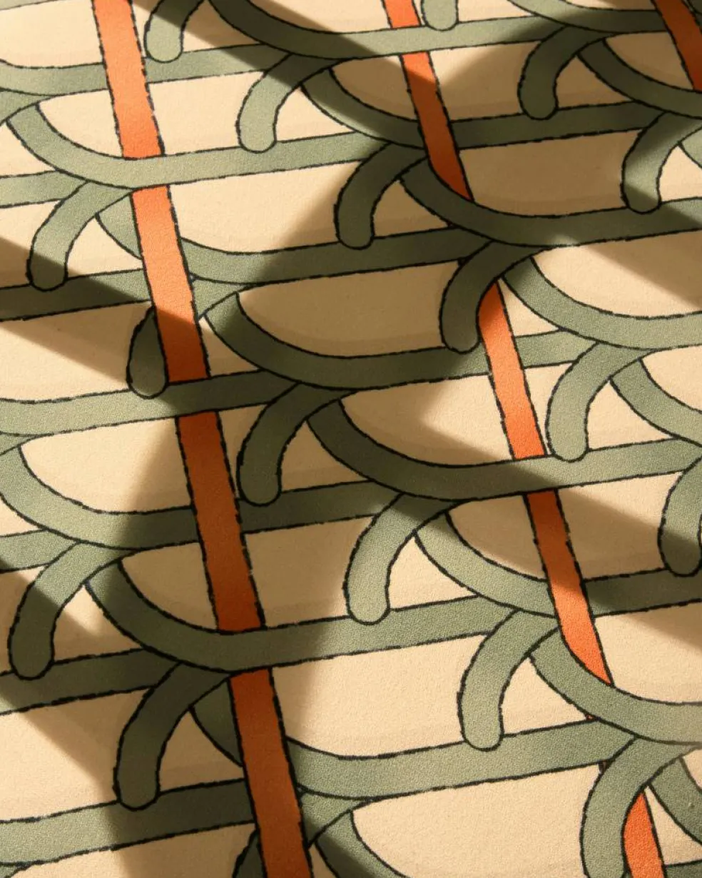 Bistra Matsalsstol, Oliv / Reales Pattern 001