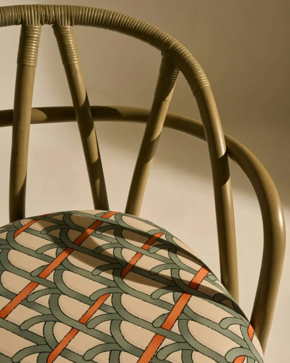 Bistra Matsalsstol, Oliv / Reales Pattern 001