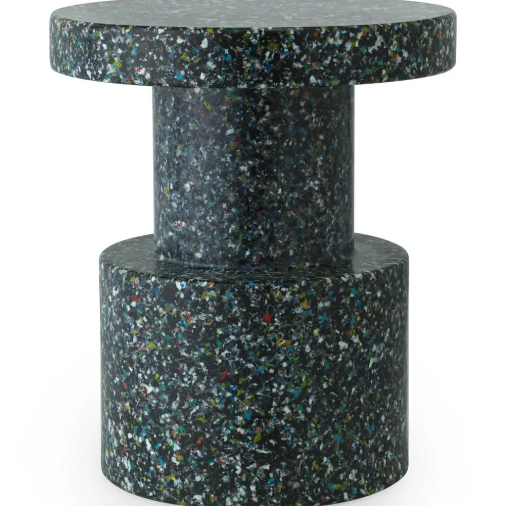 Bit Pall / Sidobord, Svart Multi