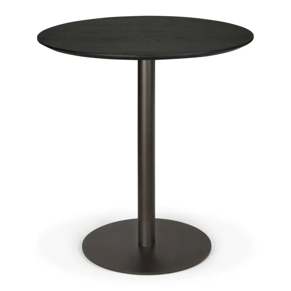 Blend Bord Ø70 cm, Mörk Brons / Svart Ek