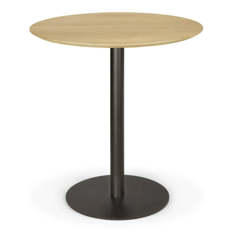 Blend Bord Ø70 cm, Mörk Brons / Ek