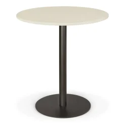 Blend Bord Ø70 cm, Mörk Brons / Microcement Off-white