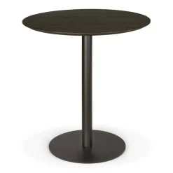 Blend Bord Ø70 cm, Mörk Brons / Mörkbetsad Ek