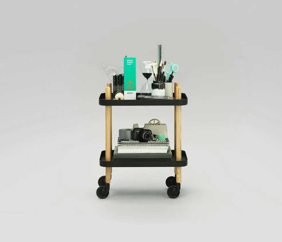 Block Bord Ø45 cm, Svart