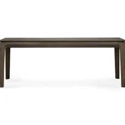 Bok Bänk Mörkbetsad Ek, 35x186 cm