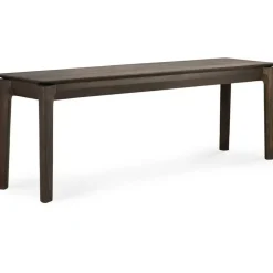 Bok Bänk Mörkbetsad Ek, 35x186 cm
