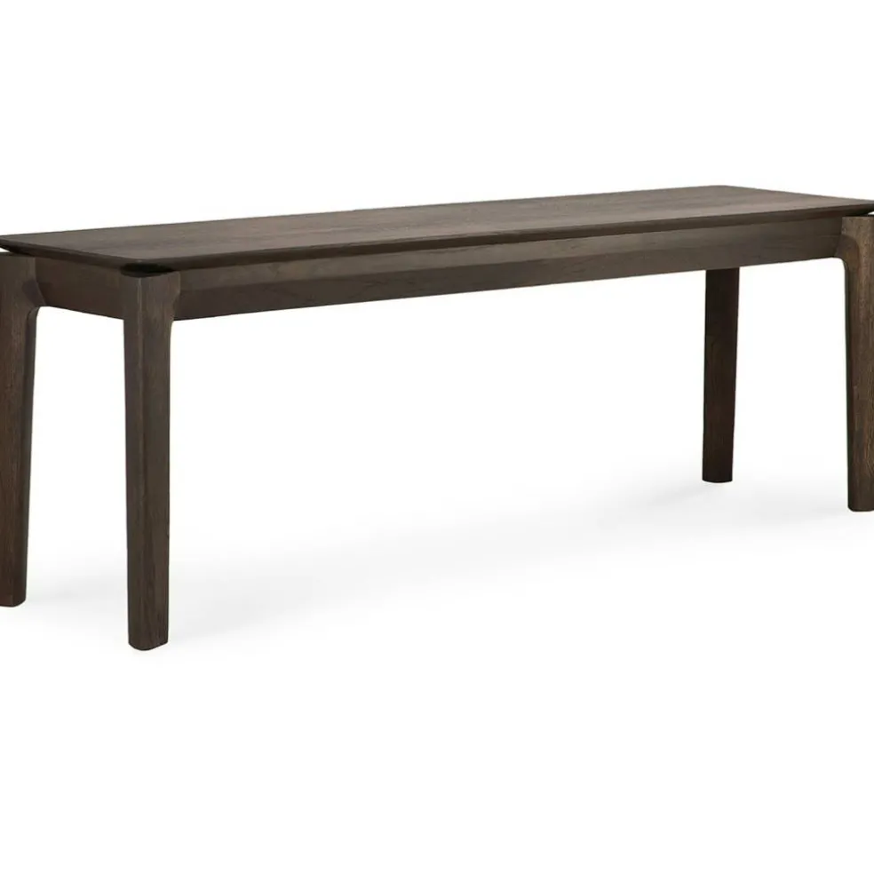 Bok Bänk Mörkbetsad Ek, 35x166 cm
