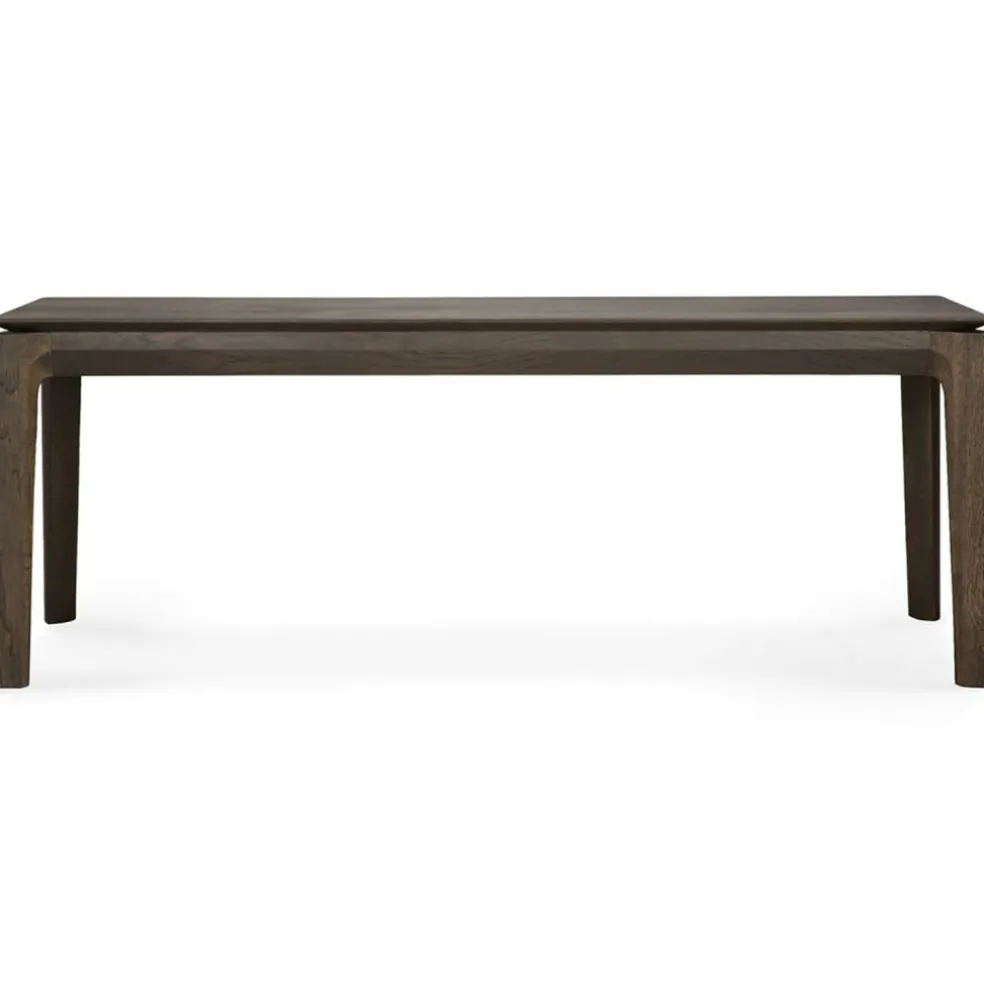 Bok Bänk Mörkbetsad Ek, 35x166 cm