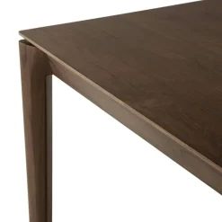 Bok Matbord Mörkbetsad Teak, 100x240 cm