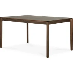 Bok Matbord Mörkbetsad Teak, 100x240 cm