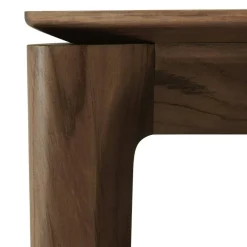Bok Matbord Mörkbetsad Teak, 95x220 cm