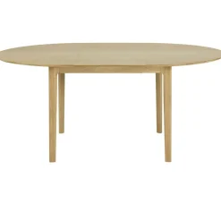 Bok Matbord Rund Utdragbar Ø129 cm, Ek