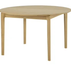 Bok Matbord Rund Utdragbar Ø129 cm, Ek