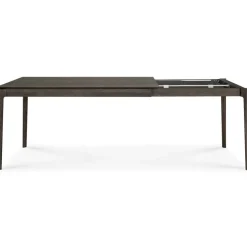 Bok Matbord Utdragbar Mörkbetsad Ek, 200-300 cm