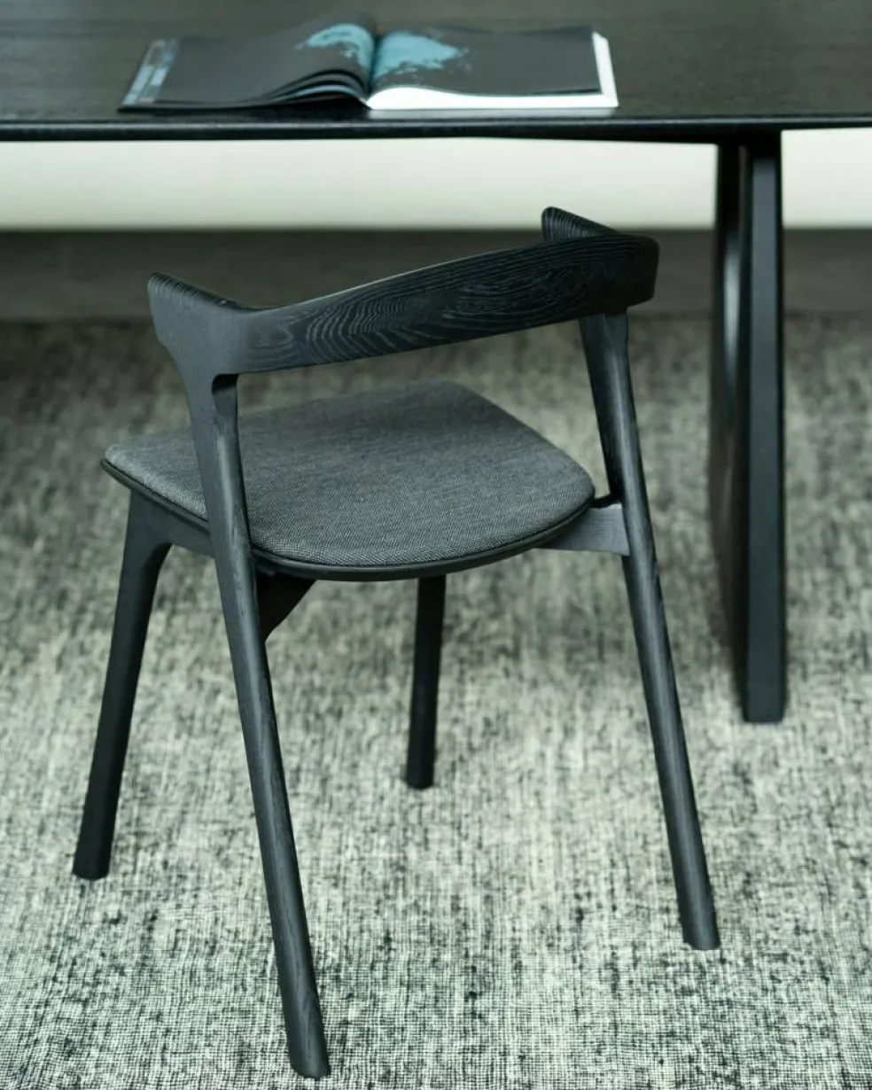 Bok Stol, Mörkbetsad Ek / Soft Black