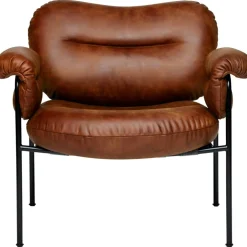 Bollo Loungestol, Svarta Ben / Skinn Vintage Ranger