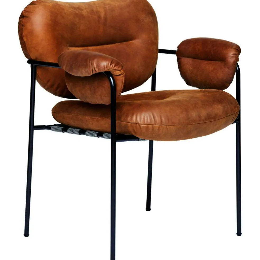 Bollo Stol, Svarta Ben / Skinn Vintage Rangers
