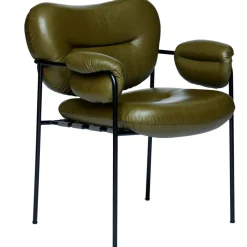 Bollo Stol, Svarta Ben / Skinn Elmotique 48027