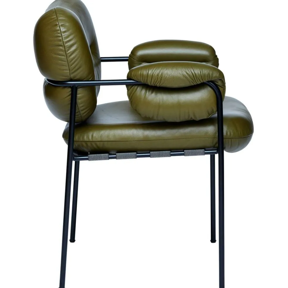 Bollo Stol, Svarta Ben / Skinn Elmotique 48027