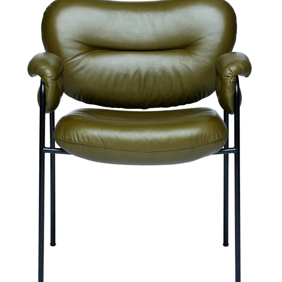 Bollo Stol, Svarta Ben / Skinn Elmotique 48027