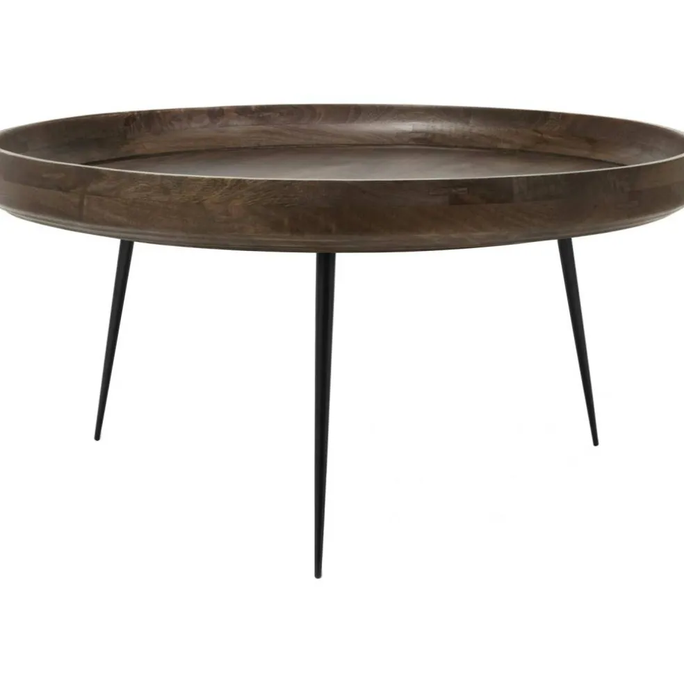 Bowl Soffbord, Sirka Gråbetsat Mangoträ, 75 cm