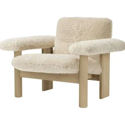 Brasilia Fåtölj Låg Rygg, Ek / Sheepskin Nature