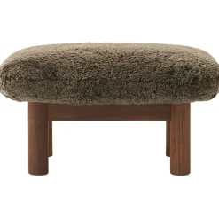 Brasilia Fåtölj Med Ottoman Walnut, Root