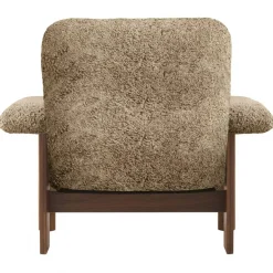 Brasilia Fåtölj, Walnut / Sheepskin Sahara