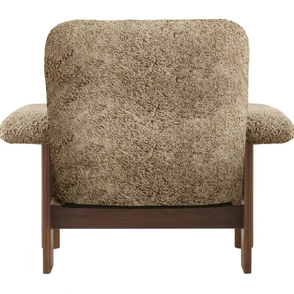 Brasilia Fåtölj, Walnut / Sheepskin Sahara