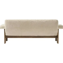 Brasilia 2-Sitssoffa, Walnut / Sheepskin Nature