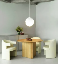 Bue Matbord Ø120 cm, Ek
